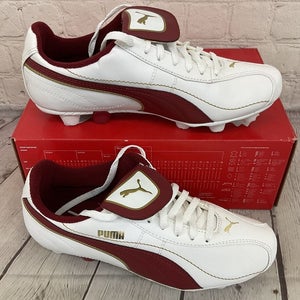 Puma 101717 06 Esito XL R HG JR Youth Soccer Cleats White Rio Red Gold US 2.5