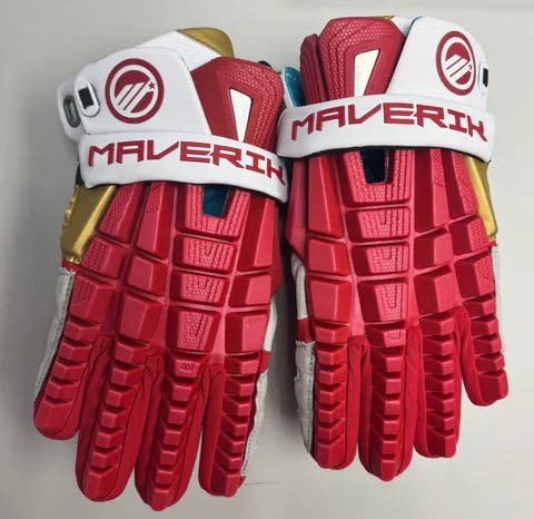 All American Red Senior Game 2024 Maverik MX Lacrosse Gloves