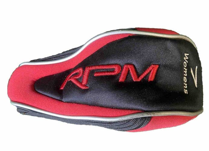 Adams RPM Women's 7 Wood Headcover Red And Black In Nice Condition See Pictures