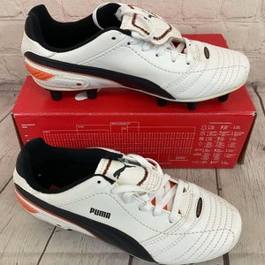 Puma 102014 05 Esito Finale I FG JR Youth Soccer Cleat White Rio Red Gold US 2.5