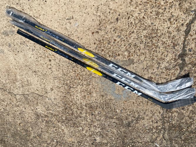 2 PACK CCM Super Tacks AS1 Pro Stock Hockey Stick Grip 80 Flex Left P28 91901