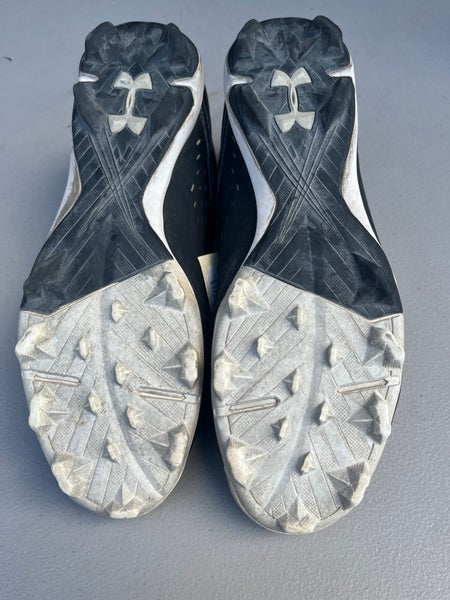 Black Used Size 12 (Women's 13) Adult Men's Under Armour Leadoff low rm Low Top Footwear Molded Clea