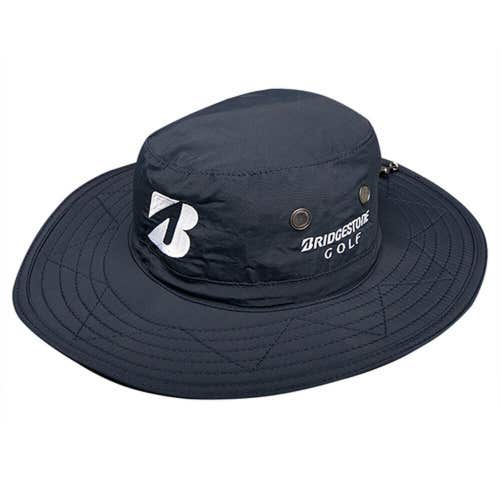 NEW Bridgestone Wide Brim Safari Boonie Dark Navy Fitted L/XL Hat/Cap