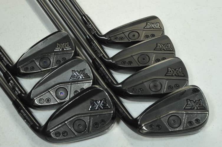 PXG Gen6 0311 P Double Black 5-W,GW Iron Set Right SteelFiber Senior  # 179257