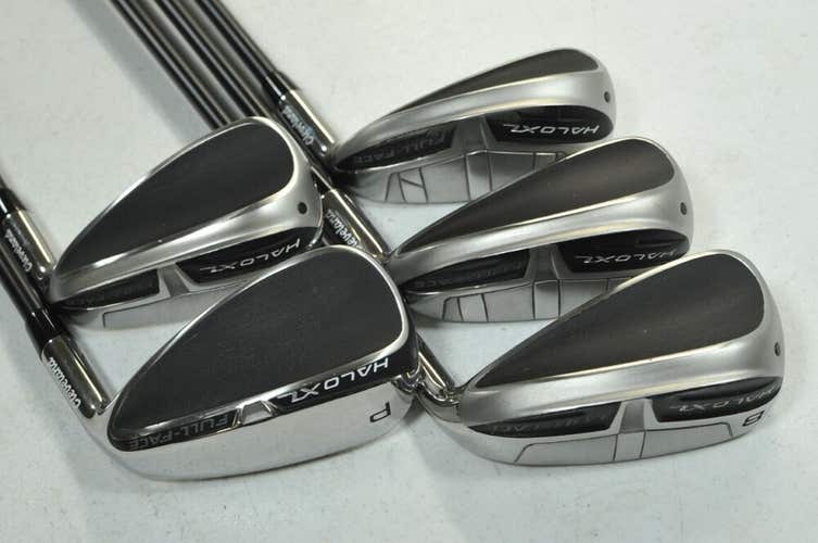 Cleveland Halo XL Full-Face 6-PW Iron Set Right Stiff Helium F4 Graphite #180602