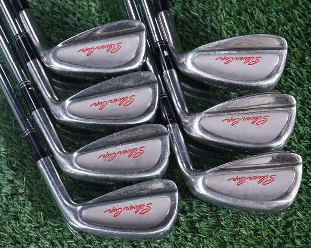 MIZUNO SILVER CUP IRONS SET 4-PW+SW NO 7 IRON REGULAR FLEX STEEL SHAFTS ~ L@@K!!