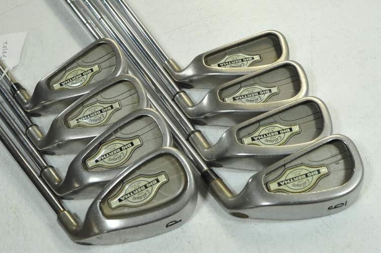 Callaway Big Bertha X-12 3-PW Iron Set Right Stiff Flex Steel # 178297