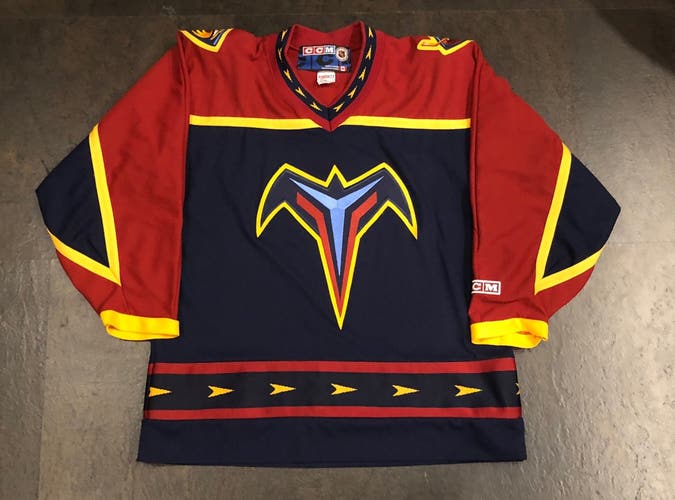 CCM Replica Atlanta Thrashers Road Jersey LARGE