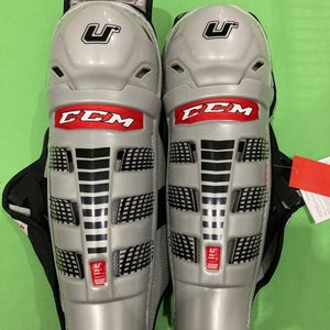 New Senior CCM U+ Shin Pads 15"