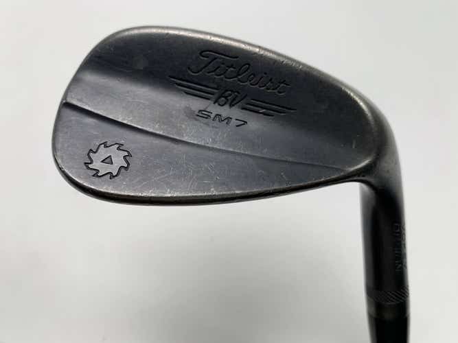 Titleist Vokey SM7 Jet Black Gap Wedge 50* 8 F-Grind Wedge Steel Mens RH