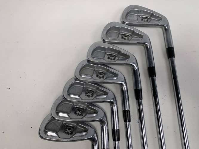 Callaway X Forged 2009 Iron Set 4-PW Precision Rifle Flighted 6.0 Stiff RH +1/2"