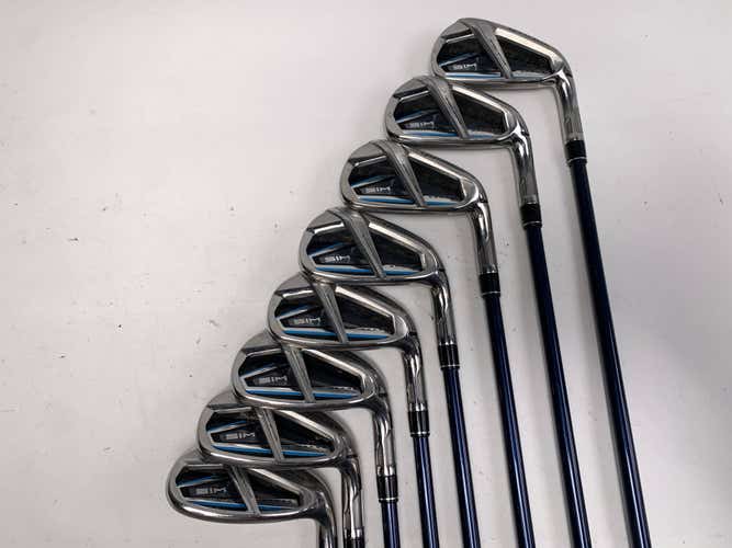 TaylorMade SIM MAX OS Iron Set 5-PW+AW+SW Fujikura Ventus 5-A Senior RH