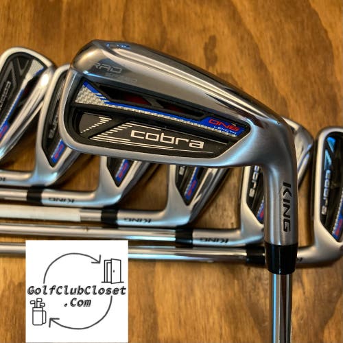 Cobra Rad Speed One Length Iron Set / 5-GW Stiff Flex Steel 37”