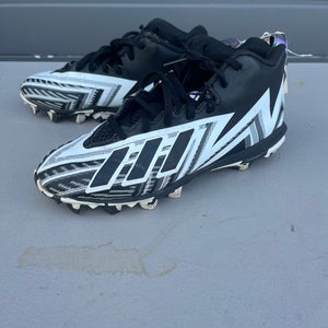 Black Used Youth Men's Adidas Freak Mid Top Cleats Molded Cleats Size 6