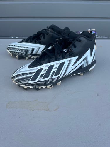 Black Used Youth Men's Adidas Freak Mid Top Cleats Molded Cleats Size 6