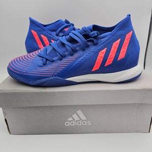 Adidas Predator Edge.3 IN 'Hi-Res Blue Turbo' Soccer Shoes Mens Size 10