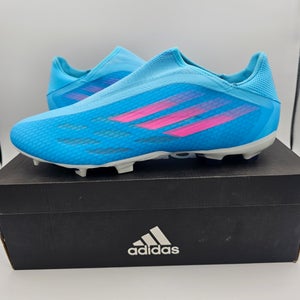 Adidas X Speedflow.3 Laceless FG 'Sky Rush Team Shock Pink' Soccer Cleats Size 13