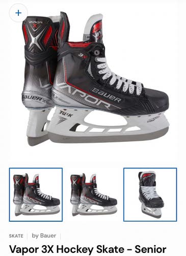 Bauer 3X Skates - Senior Size 8 Fit 1