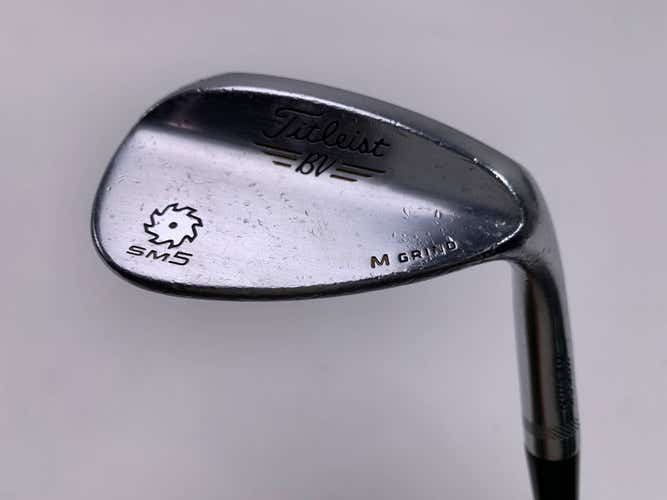 Titleist Vokey SM5 Tour Chrome Lob Wedge LW 60* 8 Bounce Wedge Steel Mens RH