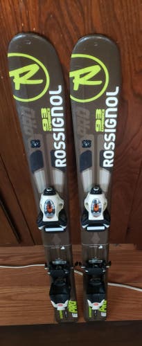 93cm Kids Skis ROSSIGNOL EXP. E PRO with KIDS ROSSIGNOL COMP KIDS 4.5 Bindings *USED* CLEAN