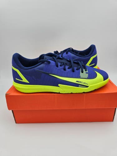 Nike Mercurial Vapor 14 Academy IC GS 'Lapis Volt' Soccer Shoes Size 6Y