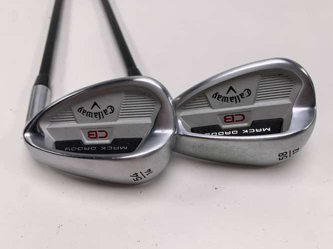 Callaway Mack Daddy CB Wedge Set 54* 14 | 58* 12 KBS Hi-Rev G 80g Wedge RH