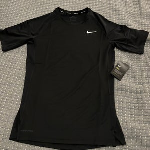 Nike Pro Dri Fit Base Layer Shirt Adult Large Black New