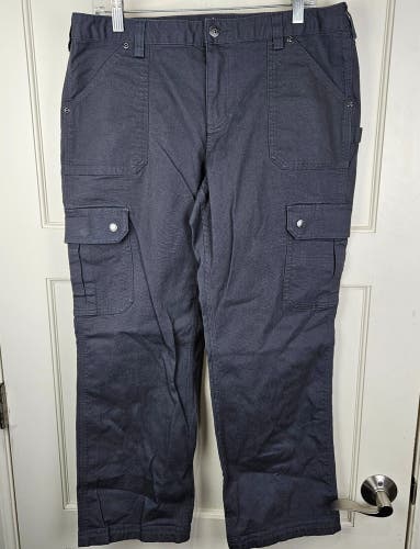 Duluth Trading Curve Setter Work Cargo Outdoor Pants Women's Size: 12x29 Gray