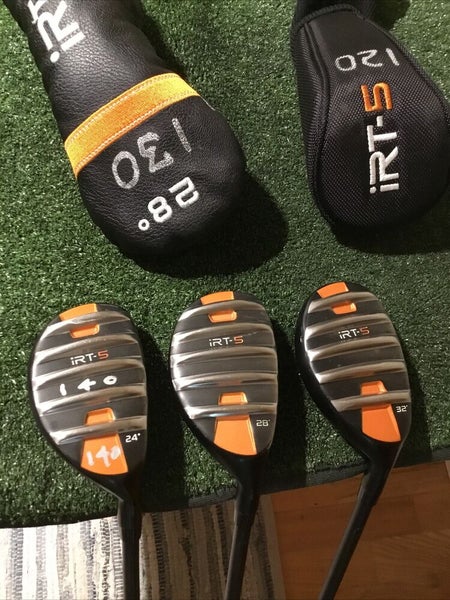 IRT-5 Hybrids Set (24* H, 28* H, 32* H) Seniors 75g Graphite Shafts