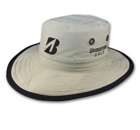 NEW Bridgestone Wide Brim Safari Boonie STONE Fitted S/M Hat/Cap