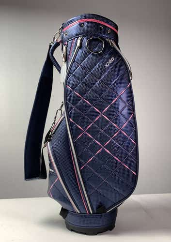 XXIO Ladies Cart Bag Blue Pink 5-Way Divide Single Strap Golf Bag NEW