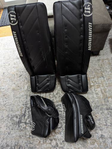 Used 30" +1" Warrior Ritual G4 Regular Goalie Full Set