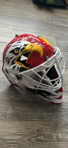 Warwick Miller Mold Goalie Mask. Belfour Paint and Autograph