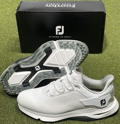 NEW FootJoy Pro/SLX Carbon Leather Golf Shoes 56916 White 9.5 Medium #98769