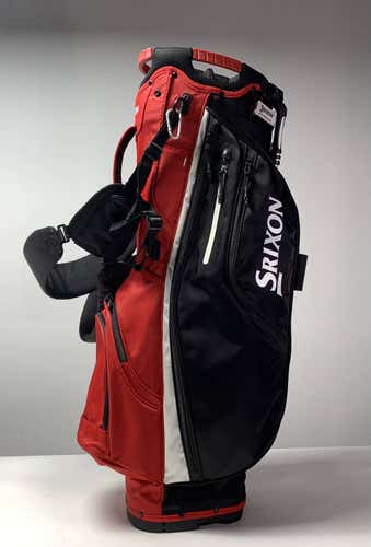 Srixon Stand Bag Red Black White 6-Way Divide Dual Strap Golf Bag