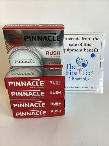 Pinnacle Rush Distance Golf Balls Lot of 5 Dozen Bundle 60 Total NEW