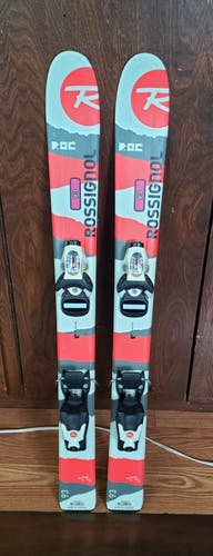 93cm Kids Skis ROSSIGNOL ROC with KIDS ROSSIGNOL COMP KIDS 2.5 Bindings *USED* CLEAN