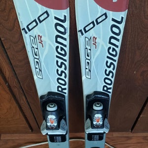 100cm ROSSIGNOL Edge JR. SKIS with ROSSIGNOL COMP J BINDINGS *USED* CLEAN/READY TO USE