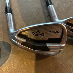 Used Men's Callaway Apex Right Handed Iron Set Stiff Flex Steel Shaft