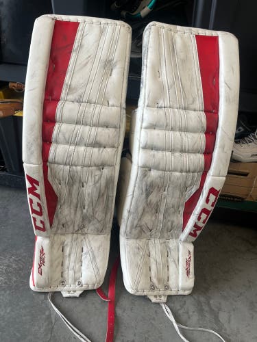 Used 36" CCM Pro Stock Extreme Flex II Goalie Leg Pads