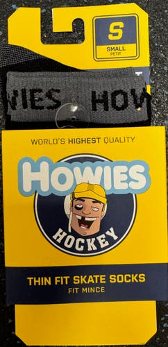 New Howies Hockey Thin Fit Tall Hockey Skate Socks - Crew Length Skating Socks - Small