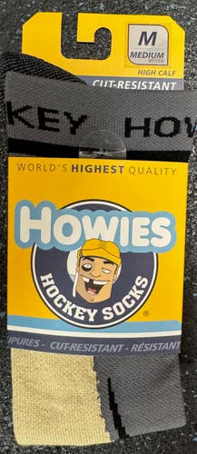 New Medium Howies Hockey Cut-Resistant Tall Hockey Skate Socks - Crew Length Skating Socks