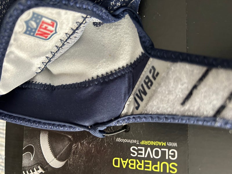 NIKE SUPERBAD 4 NFL DALLAS COWBOYS #82 JASON WITTEN CUSTOM PADDED GLOVES, XXL