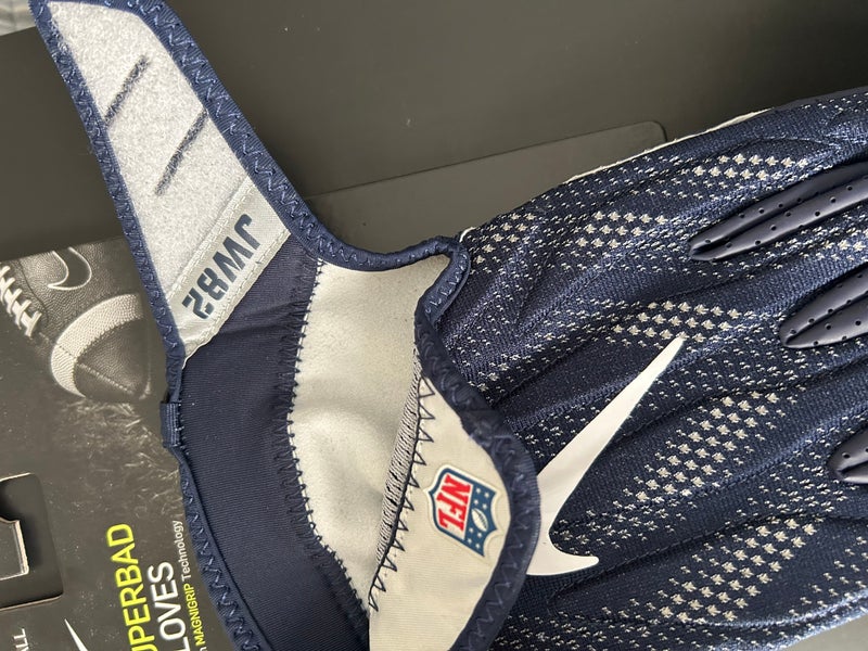 NIKE SUPERBAD 4 NFL DALLAS COWBOYS #82 JASON WITTEN CUSTOM PADDED GLOVES, XXL