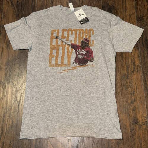 "Electric Elly" Elly De La Cruz Cincinnati Reds 500 Level MLBPA Baseball Tee Med