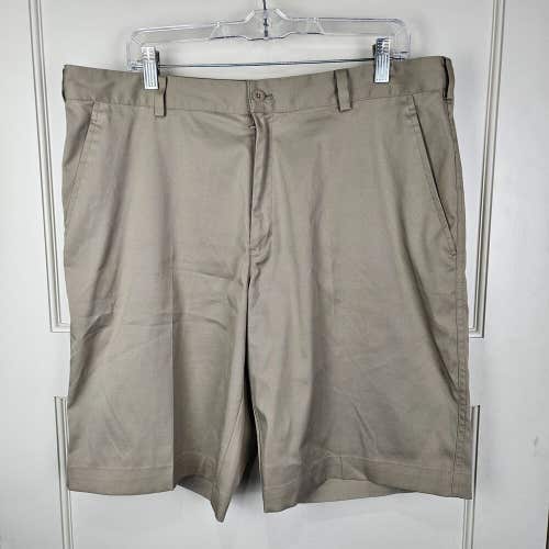 Nike Golf Shorts Men 36 Brown Khaki Tan Chino Performance Casual Stretch