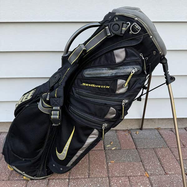 Nike SQ Sasquatch Carry Stand Cart Bag 14 Way Golf Bag Black