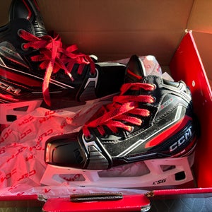 Used (like new) Intermediate Bauer Elite Hockey Goalie Skates Regular Width Size 5.5