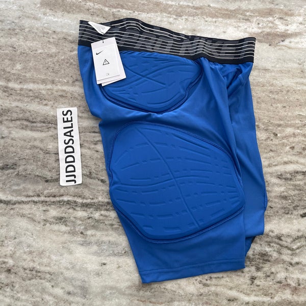 Nike Pro Hyperstrong 5-Pad Basketball Padded Blue Shorts BQ2725-480 Men’s 2XL