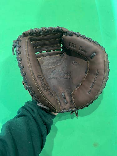 Brown Used Rawlings Player Preferred Right Hand Throw Catcher's Baseball Glove 33"